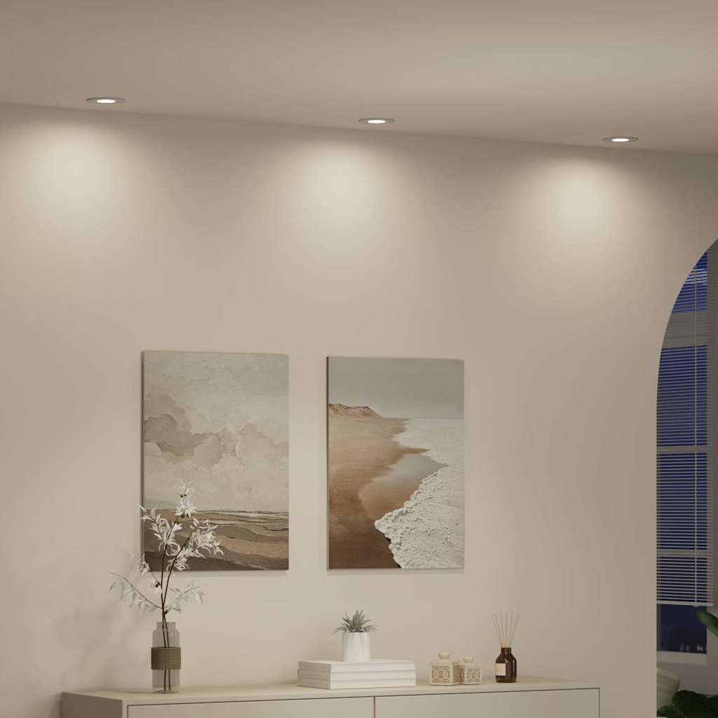 Spotlights mit Scheinwerfern 12 pcs Weiß 9 x 9 x cm Aluminium