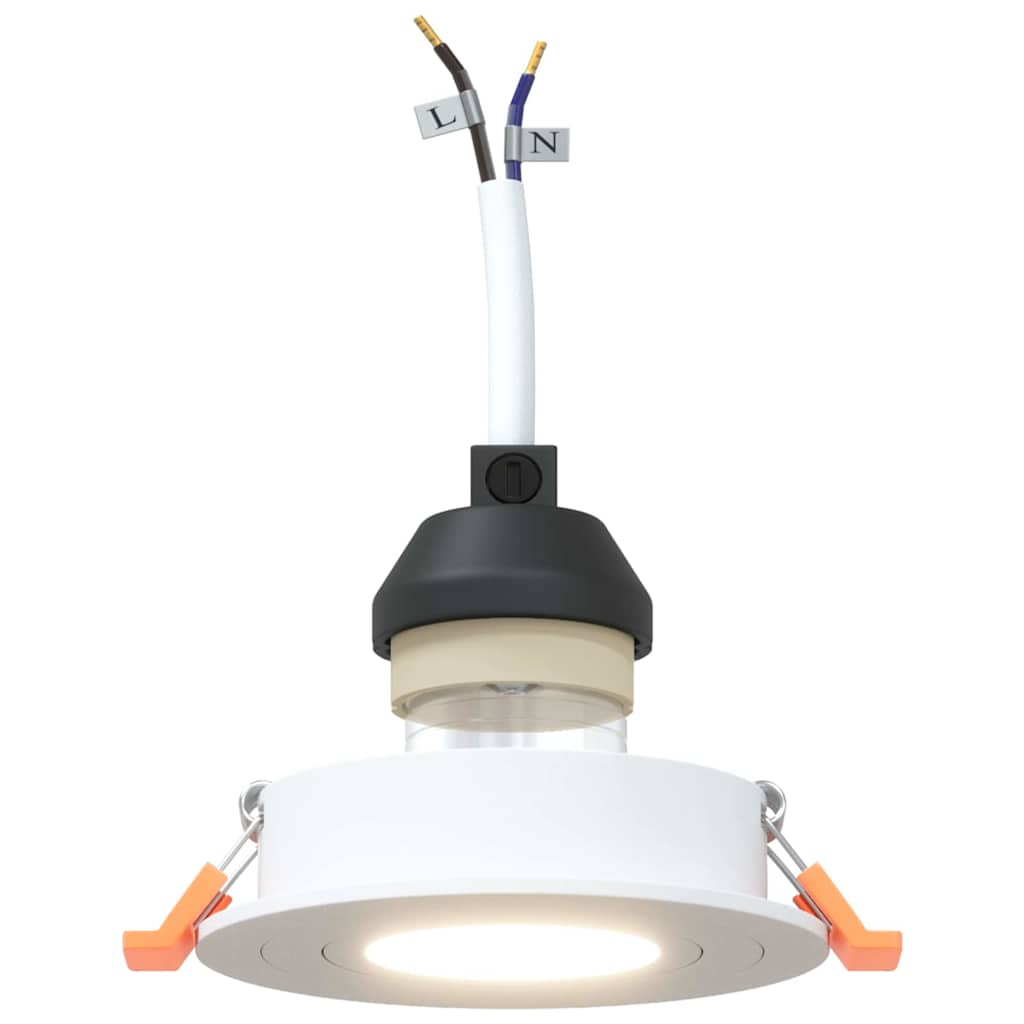 Spotlights mit Scheinwerfern 24 pcs Weiß 9 x 9 x cm Aluminium