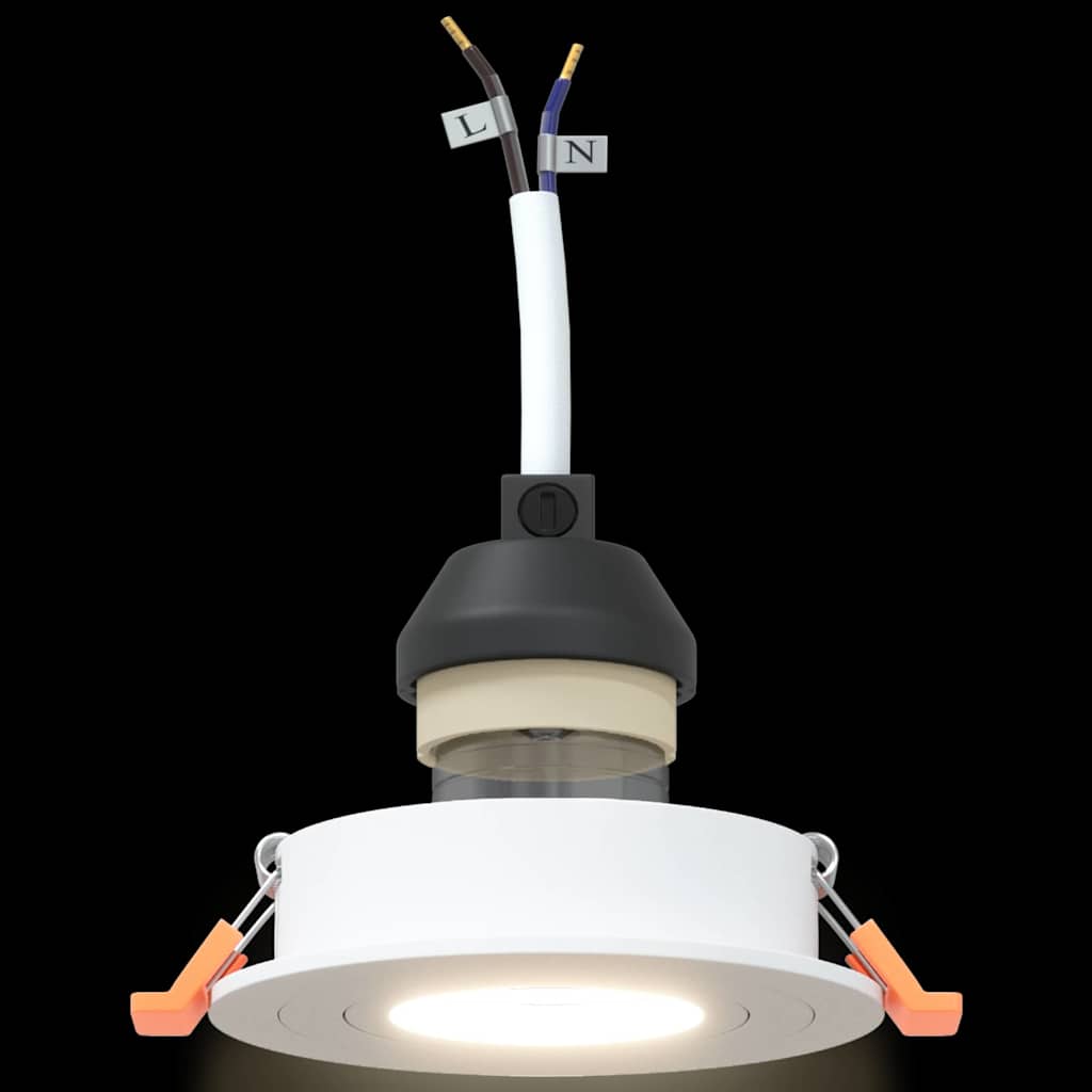 Spotlights mit Scheinwerfern 24 pcs Weiß 9 x 9 x cm Aluminium