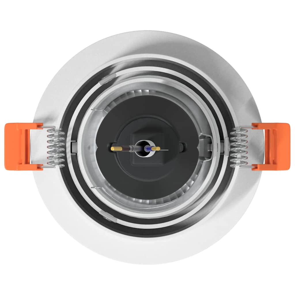 Spotlights mit Scheinwerfern 24 pcs Weiß 9 x 9 x cm Aluminium