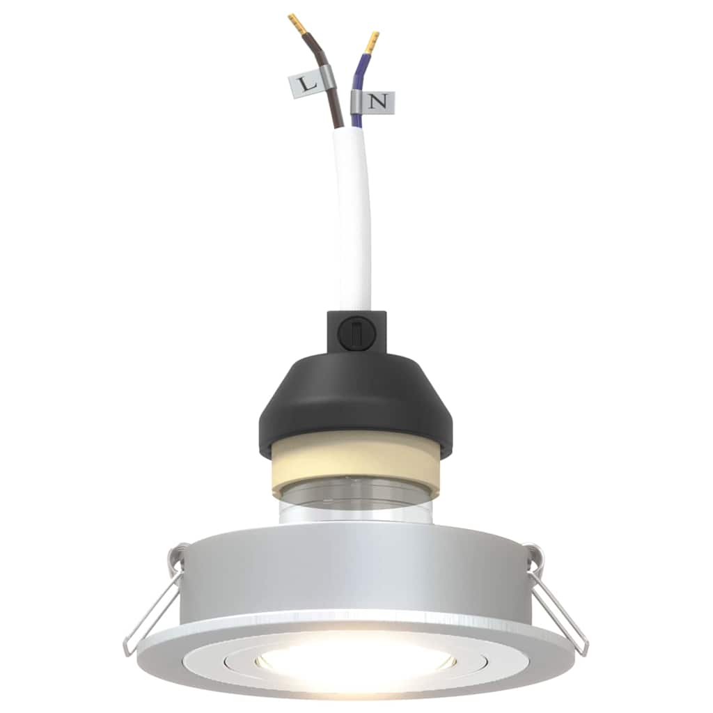Spotlights mit Scheinwerfern 6 pcs Silber 9 x 9 x cm Aluminium