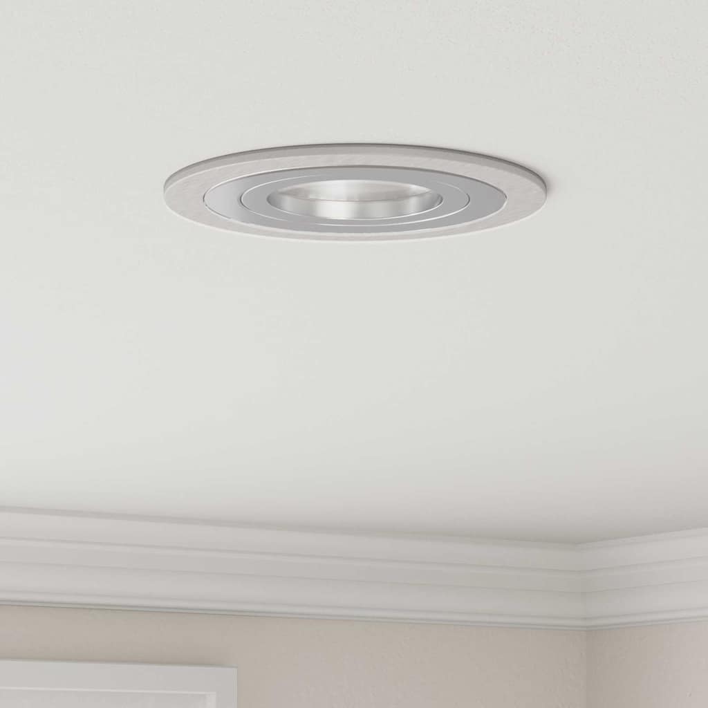 Spotlights mit Scheinwerfern 24 pcs Silber 9 x 9 x cm Aluminium
