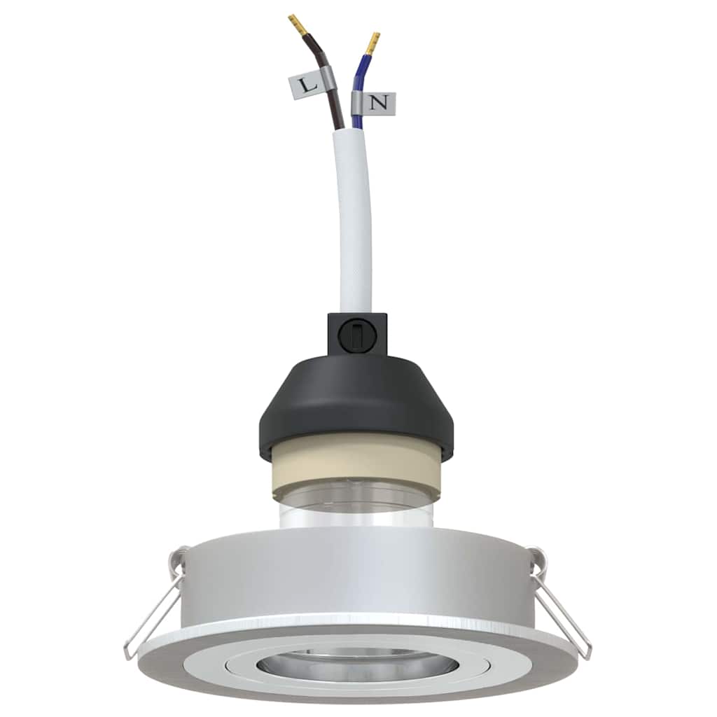 Spotlights mit Scheinwerfern 24 pcs Silber 9 x 9 x cm Aluminium