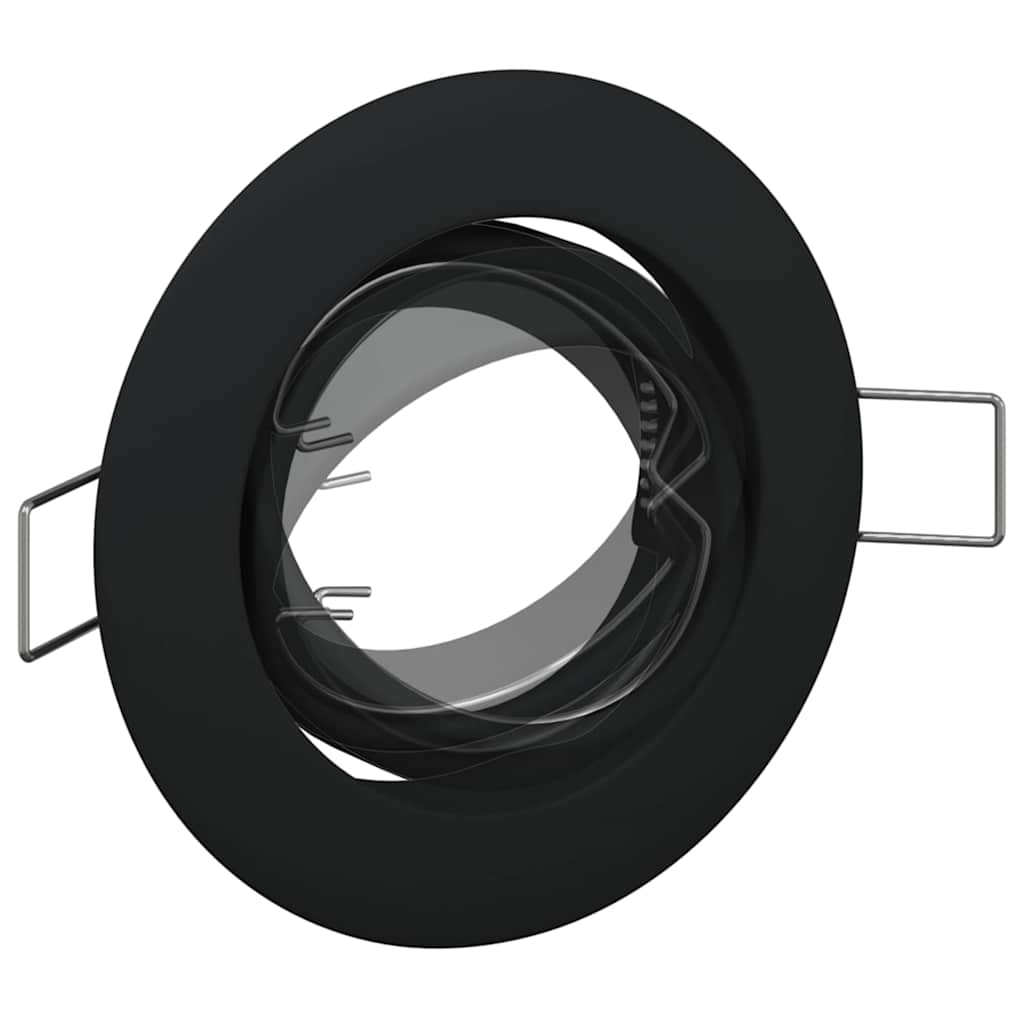 Spotlights mit Scheinwerfern 6 pcs Schwarz 9 x 9 cm Metall