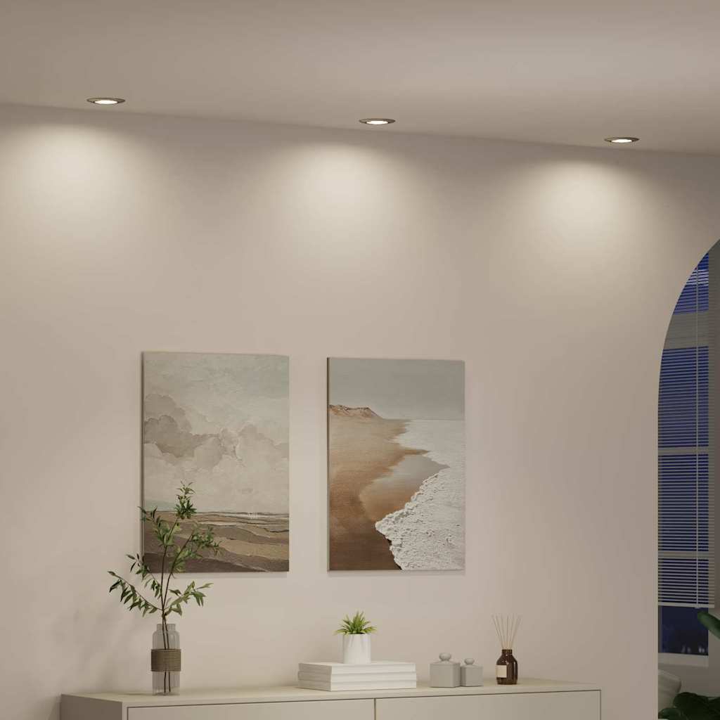 Spotlights mit Scheinwerfern 6 pcs Silber 9 x 9 cm Metall