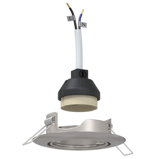 Spotlights mit Strahlern 6 pcs Silber 9 x 9 cm Metall