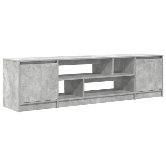 TV-Schrank Betongrau 188,5x41x50 cm Holzwerkstoff