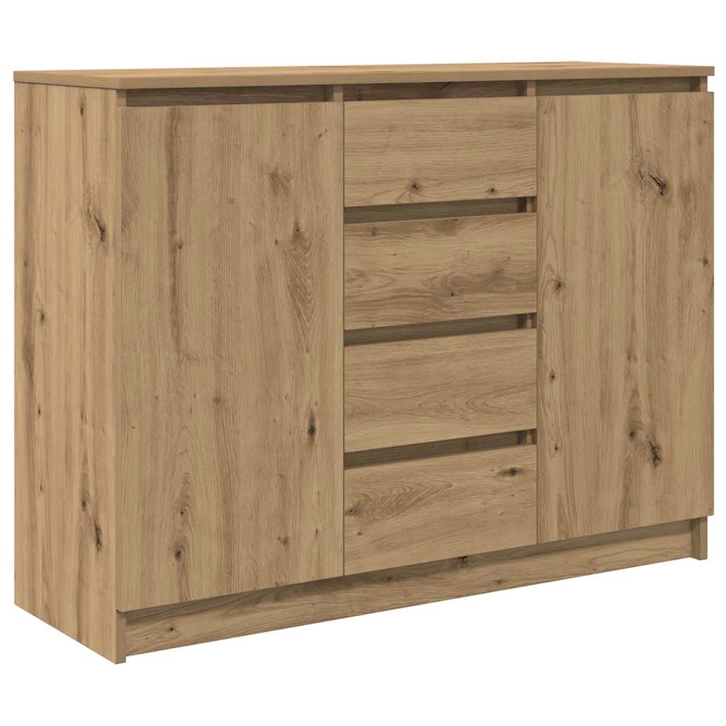 Sideboard mit Schubladen Artisan-Eiche 100,5x35x76 cm