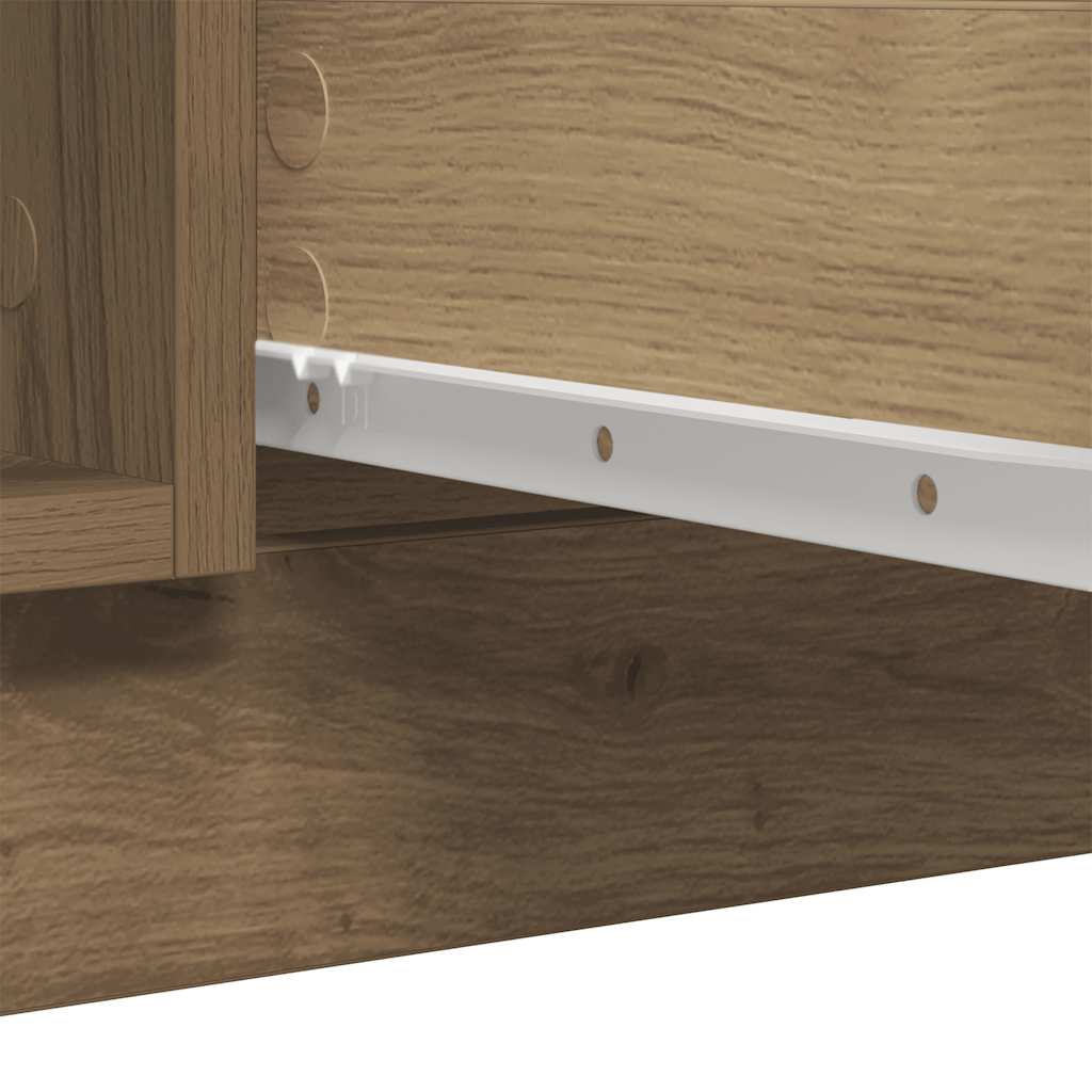 Sideboard mit Schubladen Artisan-Eiche 100,5x35x76 cm