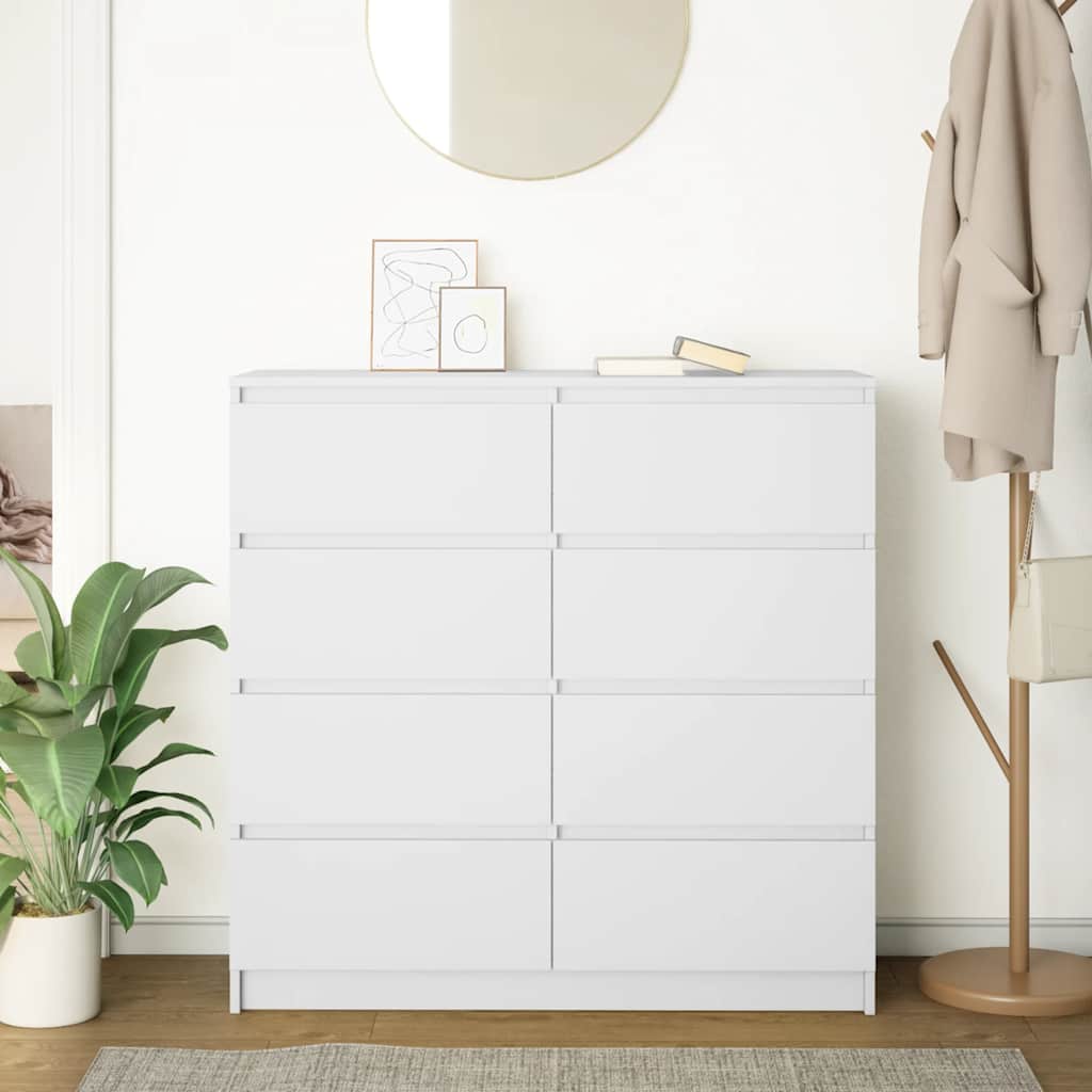 Sideboard Weiß 100x35x99 cm Holzwerkstoff