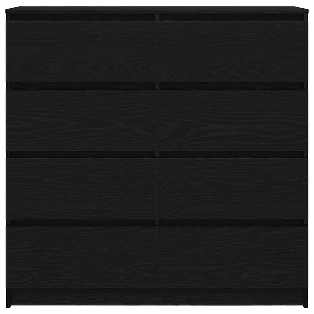 Sideboard Schwarz Eichen-Optik 100x35x99 cm Holzwerkstoff
