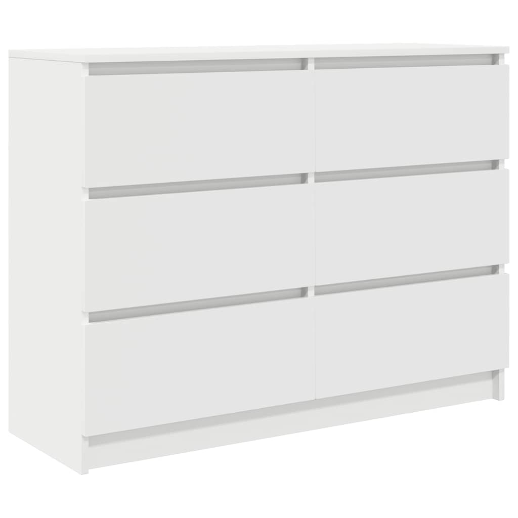 Sideboard Weiß 100x35x76 cm Holzwerkstoff