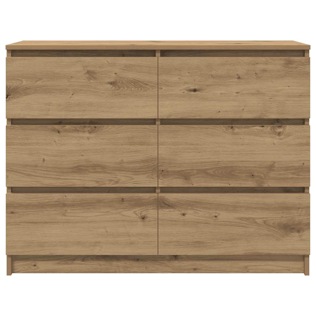 Sideboard Artisan-Eiche 100x35x76 cm Holzwerkstoff