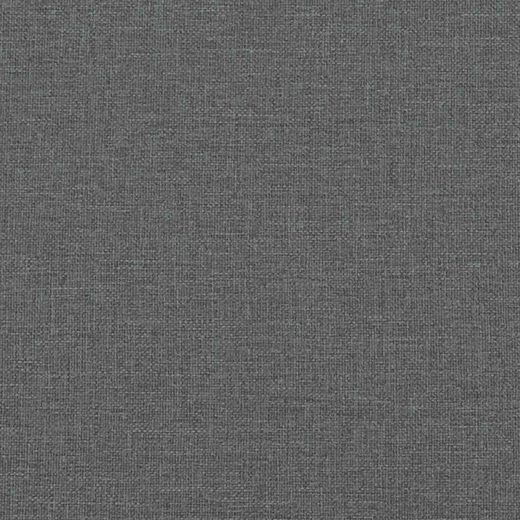 2-Sitzer-Sofa mit Chaiselongue L-förmig Dunkelgrau 125 cm Stoff