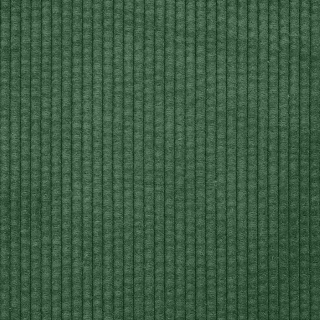 2er-Sofa mit Chaiselongue L-Form Dunkelgrün 125 cm Leinen