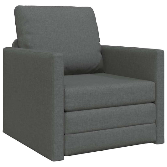 Schlafsofa Dunkelgrau 74 x 77 x 81 cm Samt