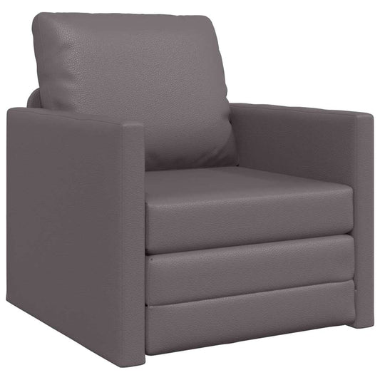 Schlafsofa Grau 74 x 77 x 81 cm Samt