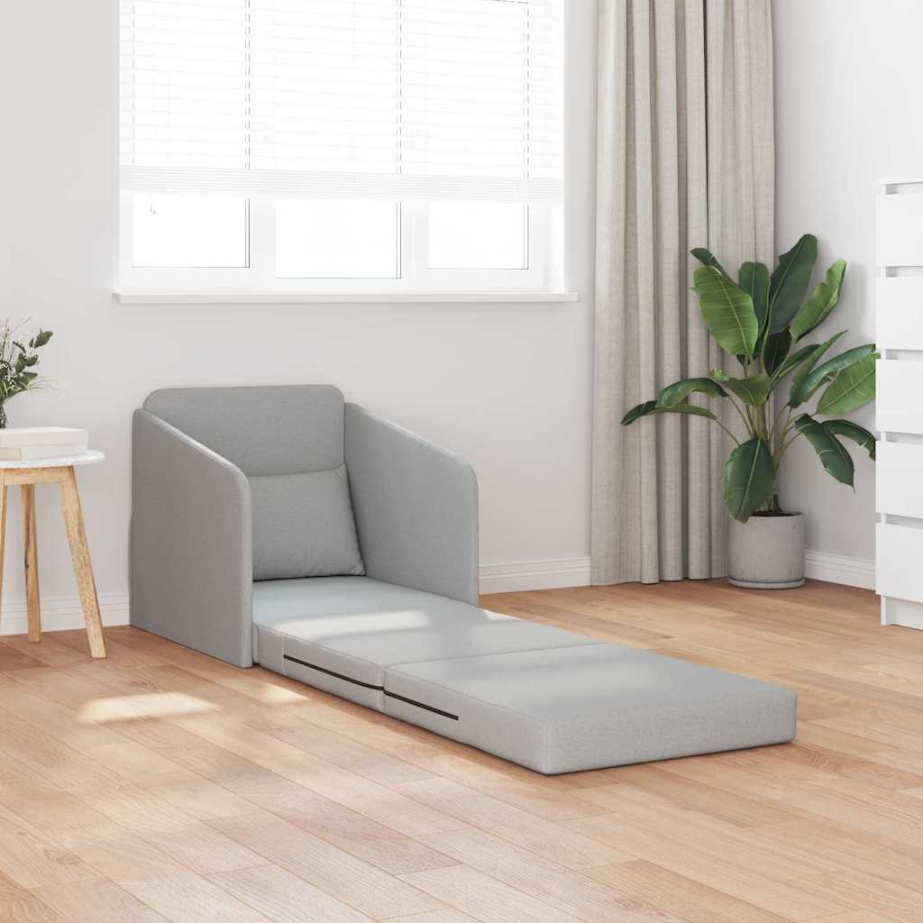 Sofa Bett Wolkengrau 65 x 80 x 83 cm Stoff