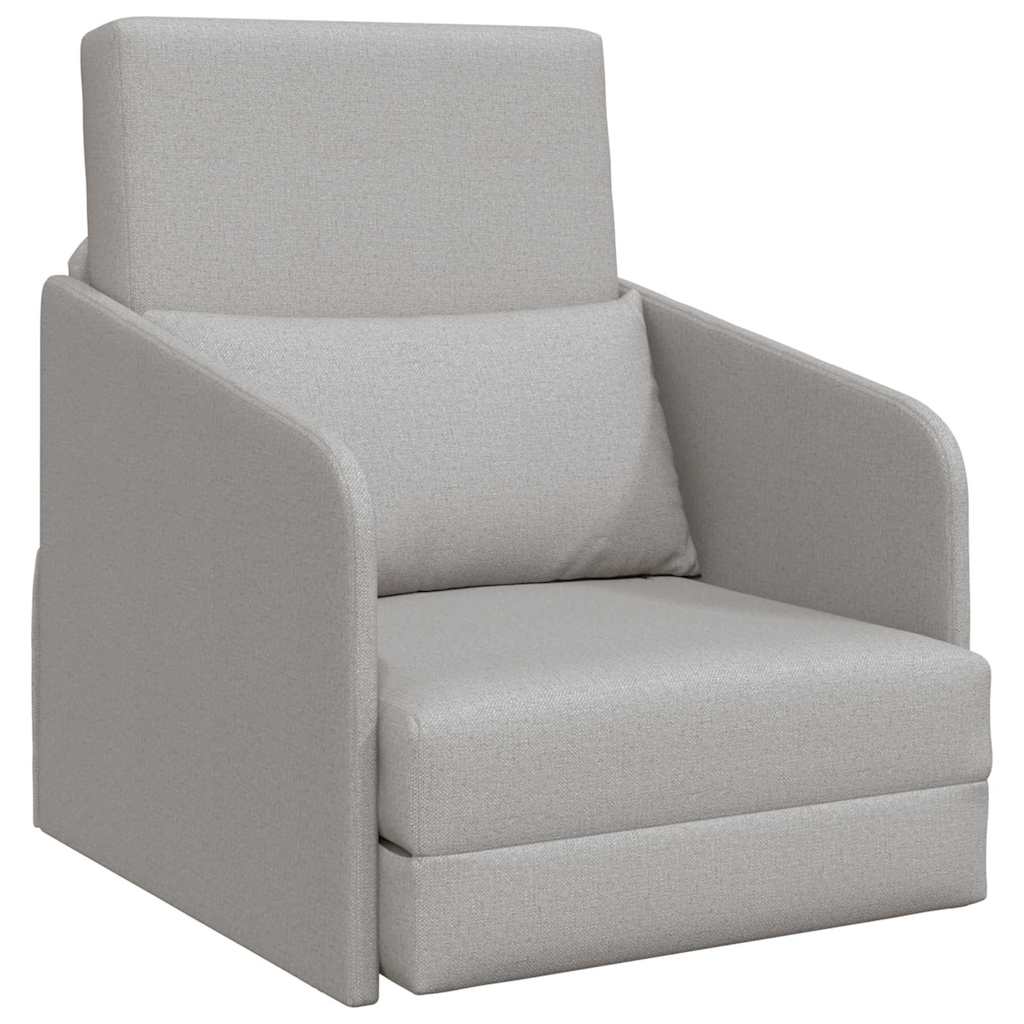 Sofa Bett Wolkengrau 65 x 80 x 83 cm Stoff