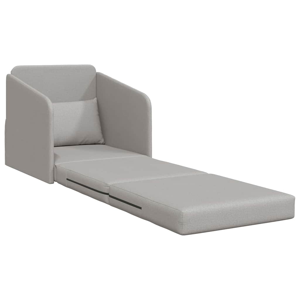 Sofa Bett Wolkengrau 65 x 80 x 83 cm Stoff