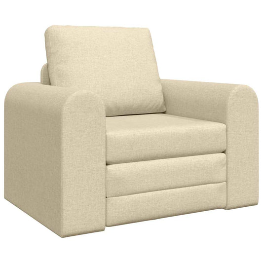 Schlafsofa Creme 98 x 71 x 83 cm Samt