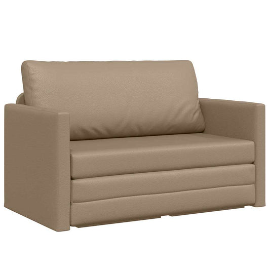 Schlafsofa Cappuccino 124 x 71 x 78 cm Samt