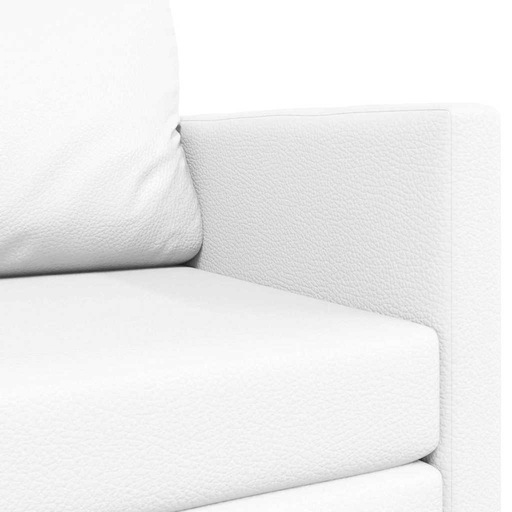 Sofa Bett Weiß 124 x 71 x 78 cm Kunstleder