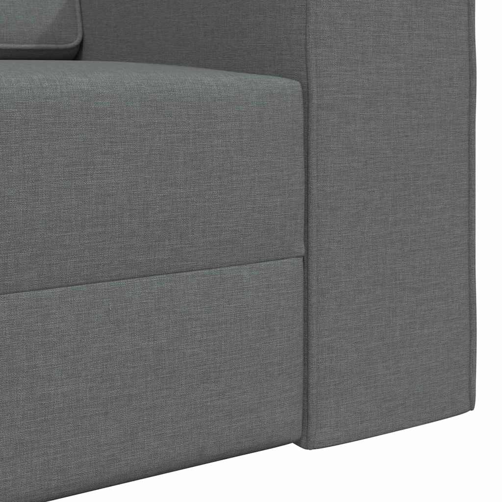 Boden-Sofa-Bett Dunkelgrau 245 x 78 x 77 cm Stoff