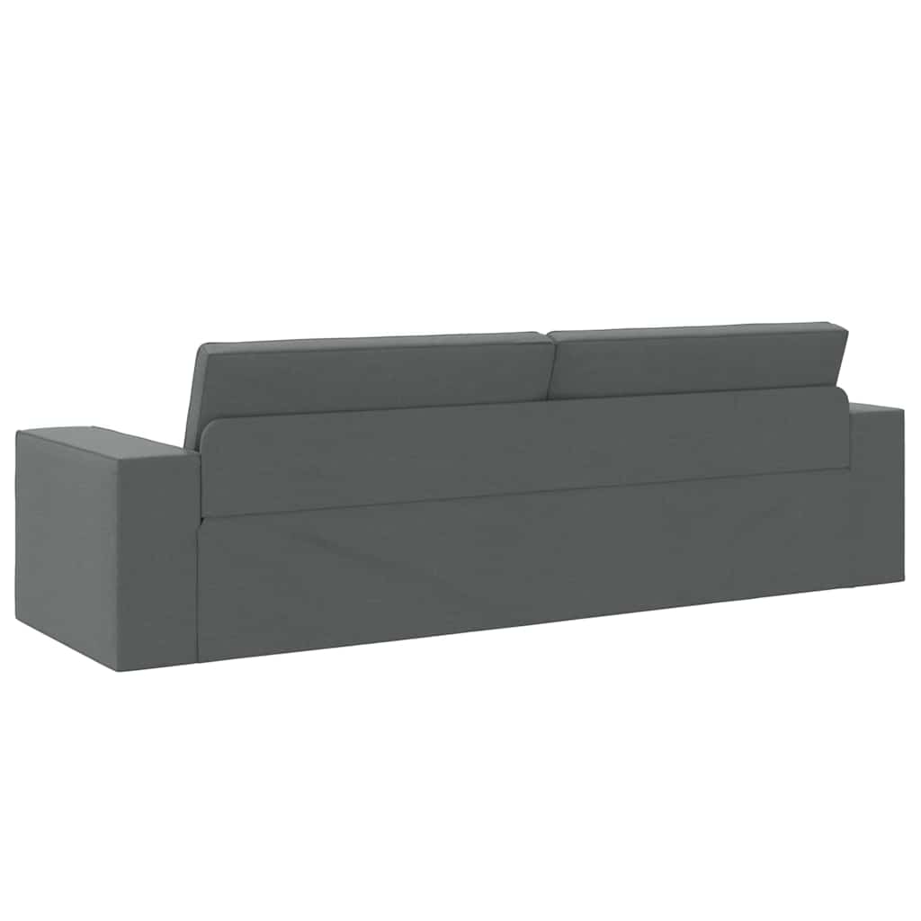 Boden-Sofa-Bett Dunkelgrau 245 x 78 x 77 cm Stoff