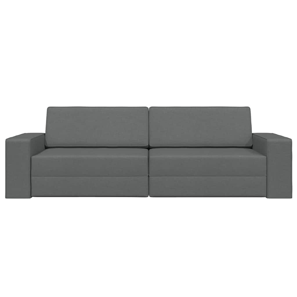 Boden-Sofa-Bett Dunkelgrau 245 x 78 x 77 cm Stoff