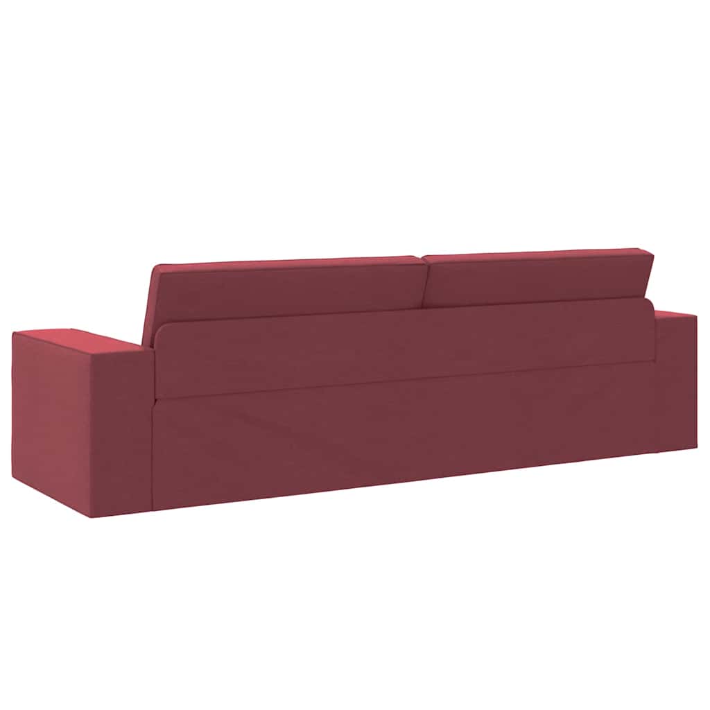 Boden-Sofa-Bett Weinrot 245 x 78 x 77 cm Stoff