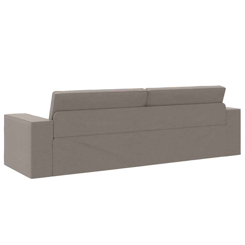 Boden-Sofa-Bett Taupe 245 x 78 x 77 cm Stoff