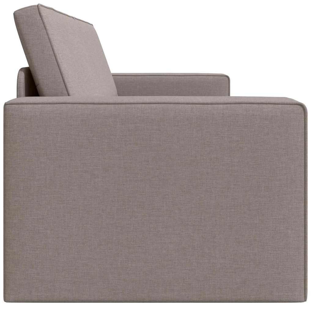 Boden-Sofa-Bett Taupe 245 x 78 x 77 cm Stoff