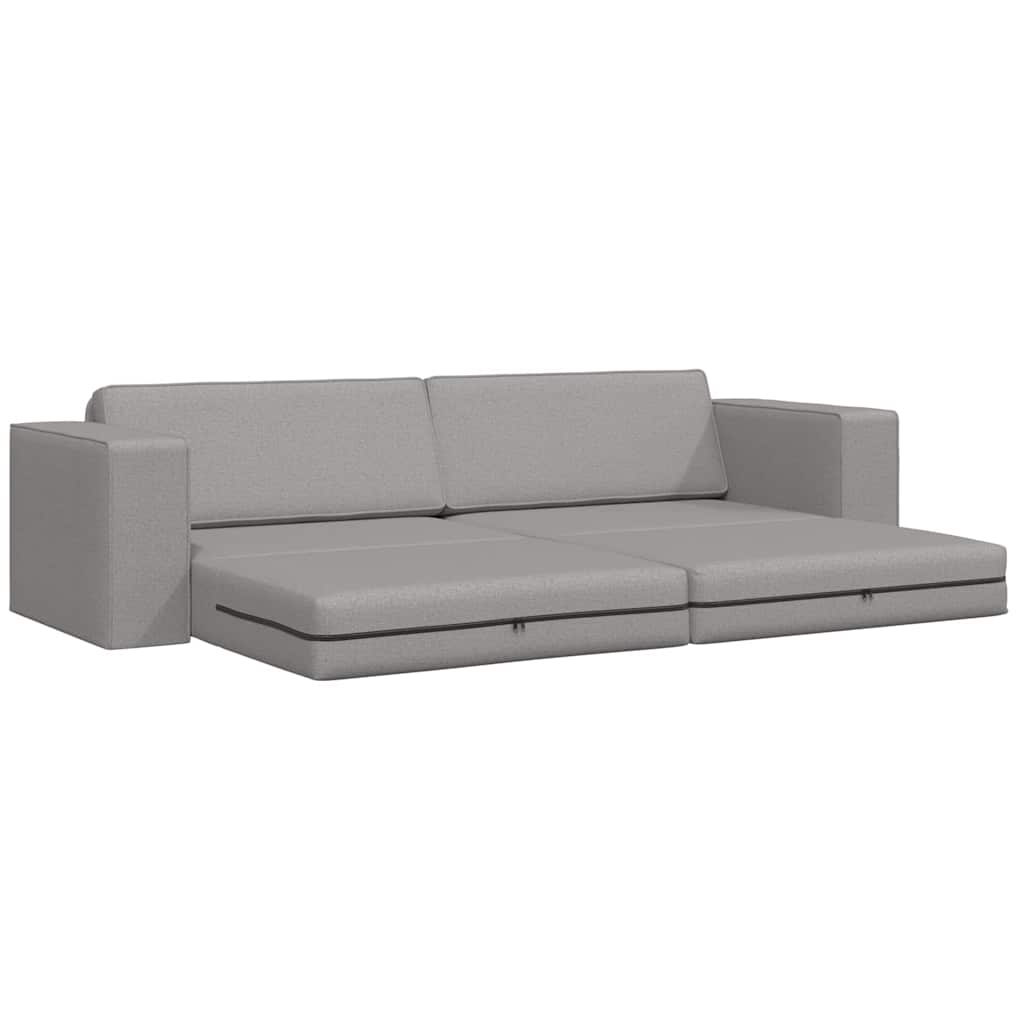 Boden-Sofa-Bett Wolken-Grau 245 x 78 x 77 cm Stoff