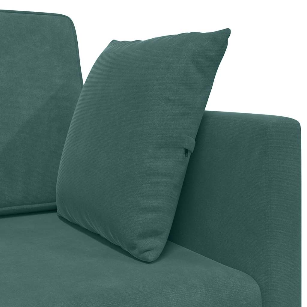 Boden-Sofa-Bett Dunkelgrün 213 x 76 x 77 cm Samt