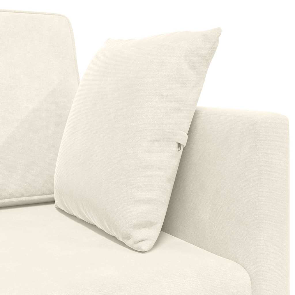 Boden-Sofa-Bett Creme 213 x 76 x 77 cm Samt