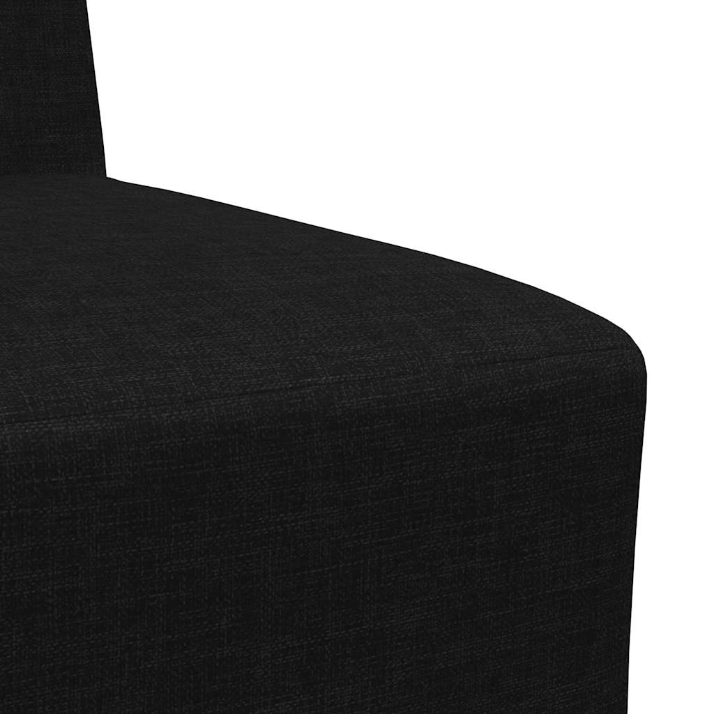 Modulares Sofa ohne Armlehnen Schwarz 55 cm Stoff