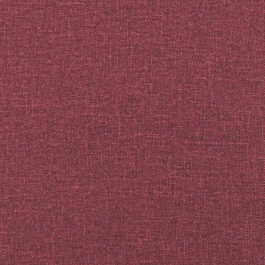 Modulares Sofa ohne Armlehnen Burgunderrot 55 cm Stoff