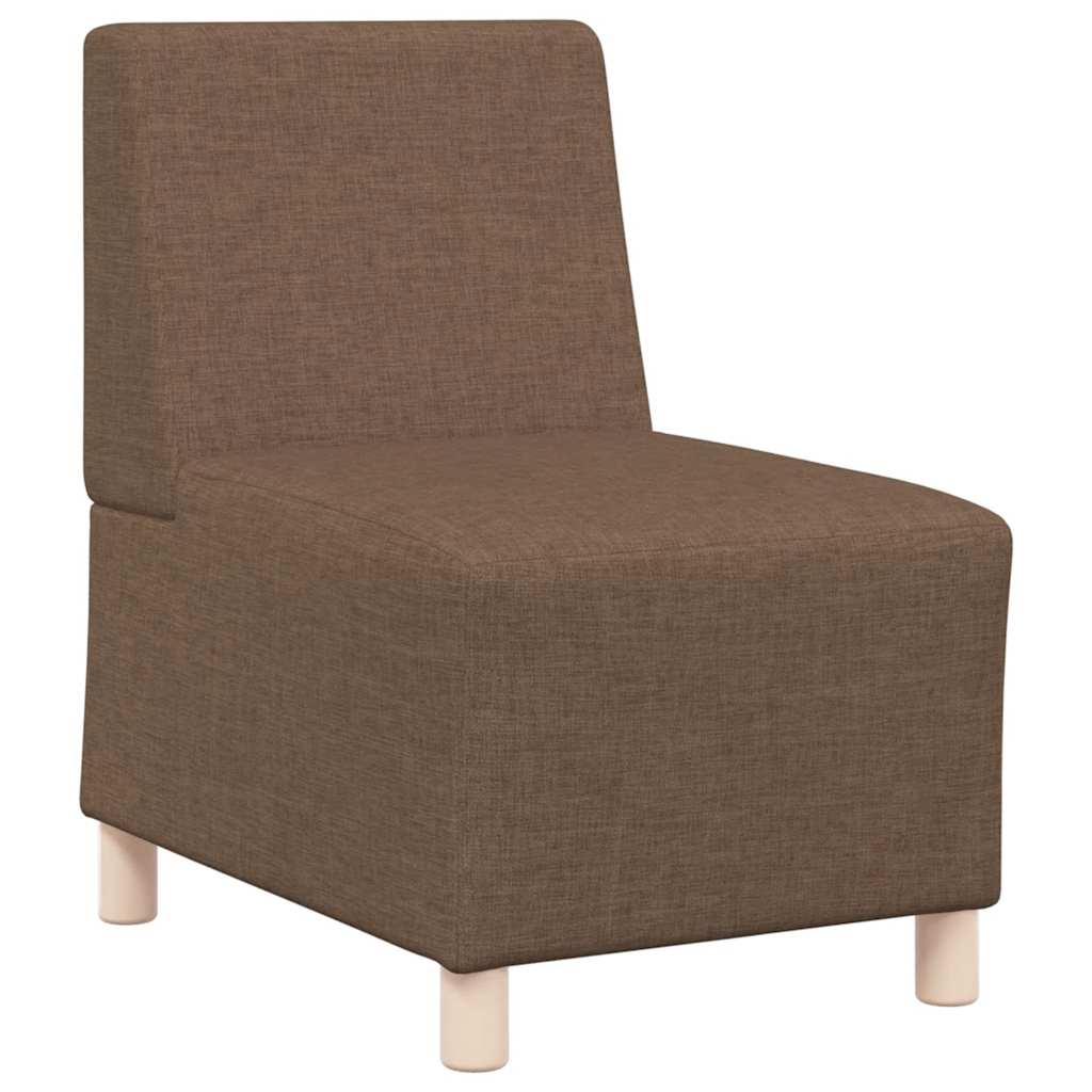 Modulares Sofa ohne Armlehnen Braun 55 cm Stoff
