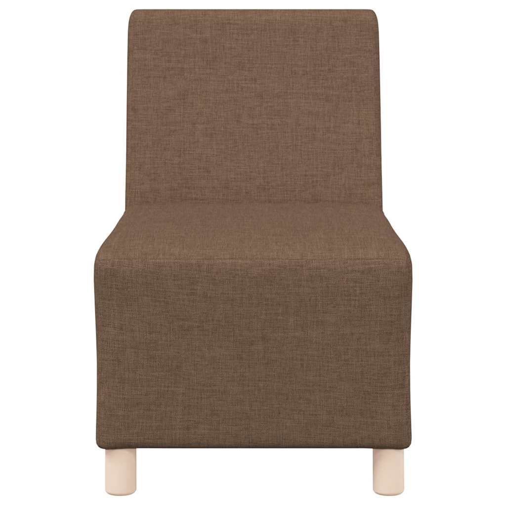 Modulares Sofa ohne Armlehnen Braun 55 cm Stoff