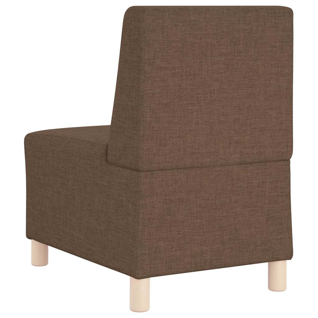 Modulares Sofa ohne Armlehnen Braun 55 cm Stoff
