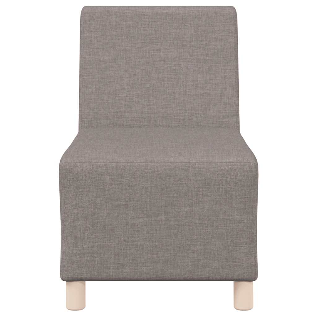 Modulares Sofa ohne Armlehnen Beige 55 cm Stoff