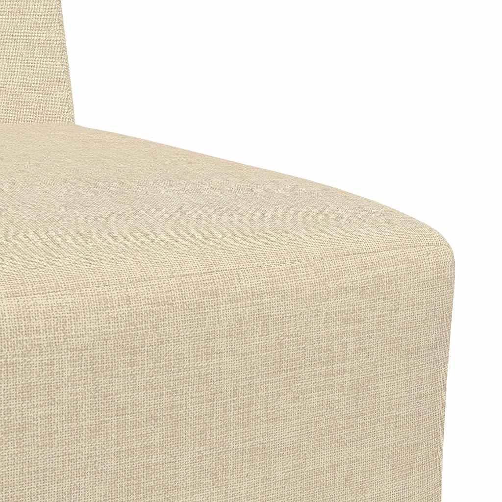 Modulares Sofa ohne Armlehnen Creme 55 cm Stoff
