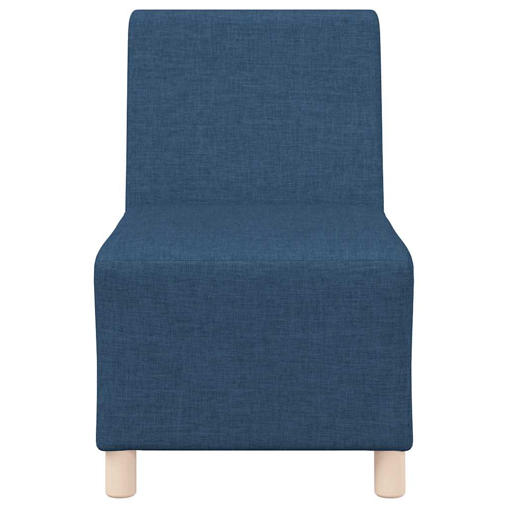 Modulares Sofa ohne Armlehnen Blau 55 cm Stoff