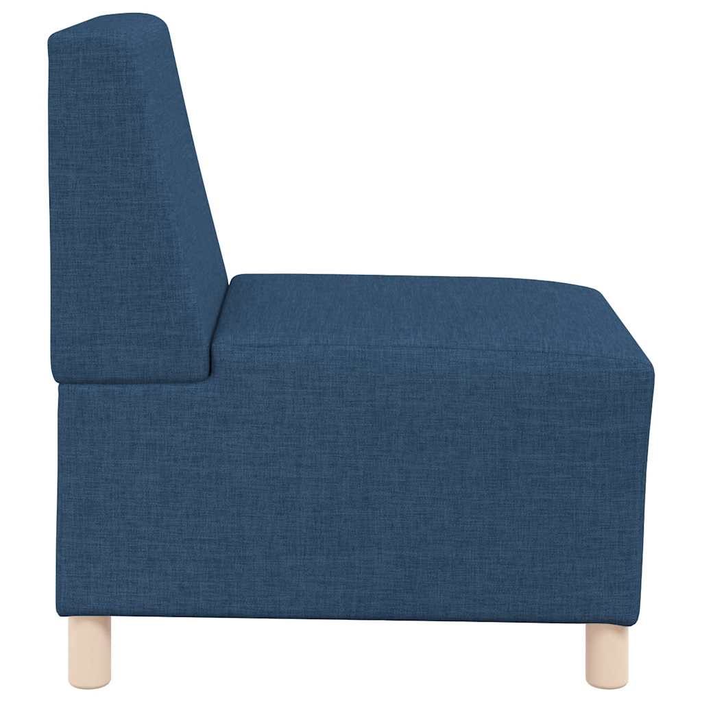 Modulares Sofa ohne Armlehnen Blau 55 cm Stoff