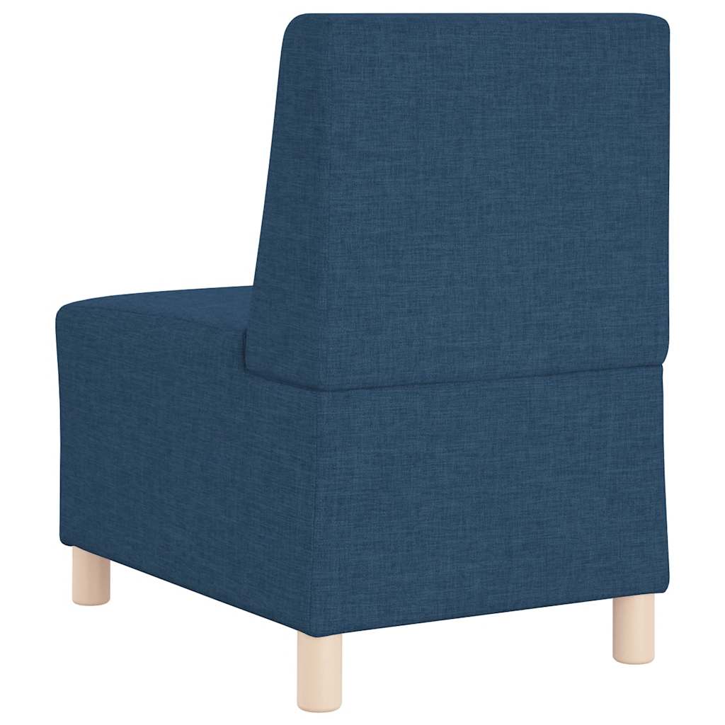 Modulares Sofa ohne Armlehnen Blau 55 cm Stoff