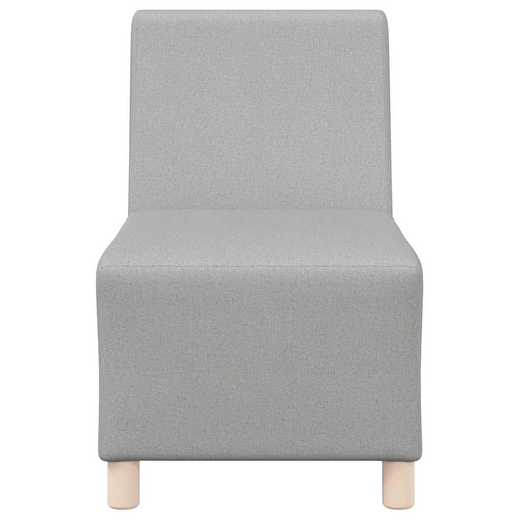 Modulares Sofa ohne Armlehnen Himmelgrau 55 cm Stoff