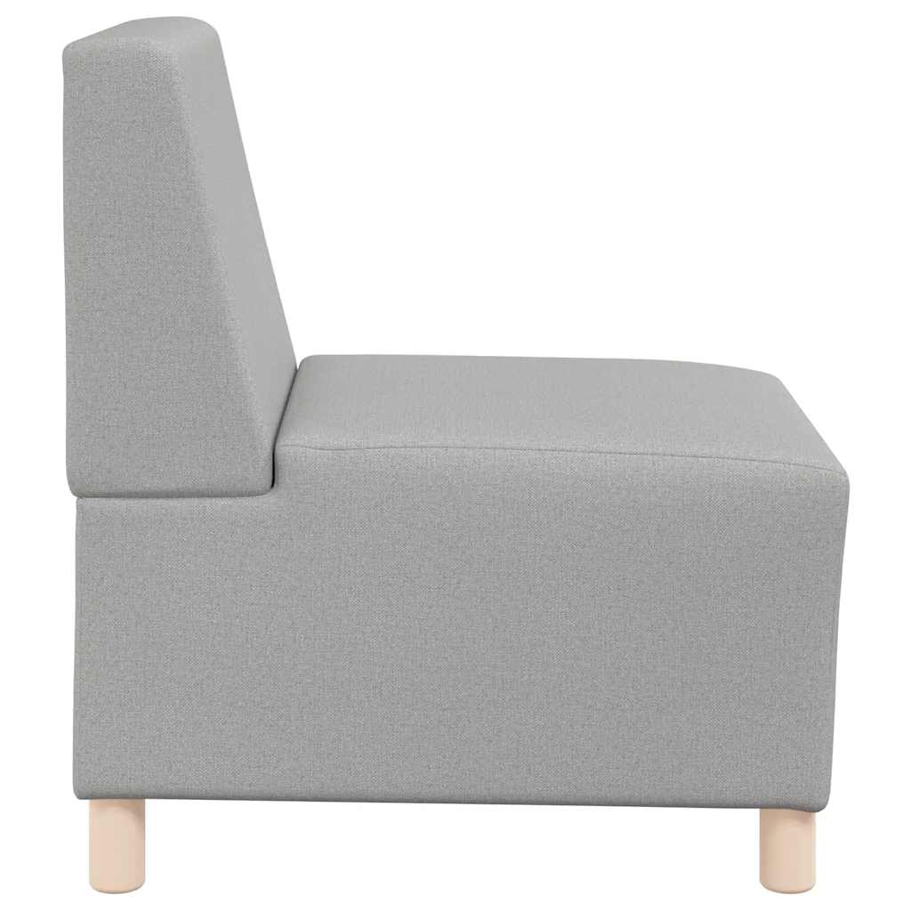 Modulares Sofa ohne Armlehnen Himmelgrau 55 cm Stoff