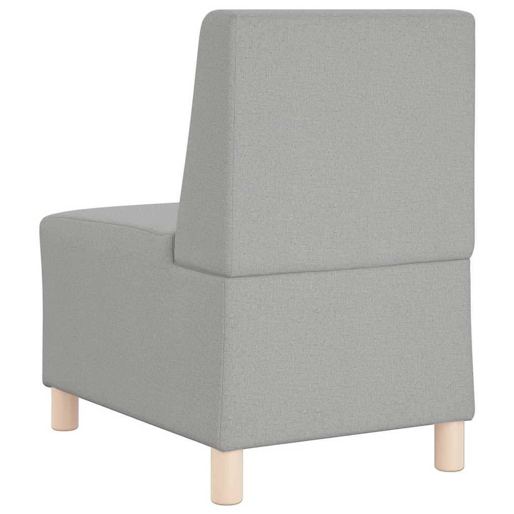 Modulares Sofa ohne Armlehnen Himmelgrau 55 cm Stoff