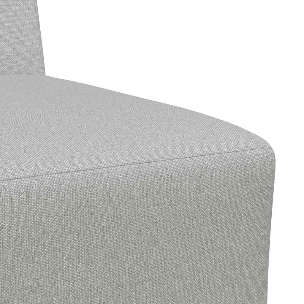 Modulares Sofa ohne Armlehnen Himmelgrau 55 cm Stoff